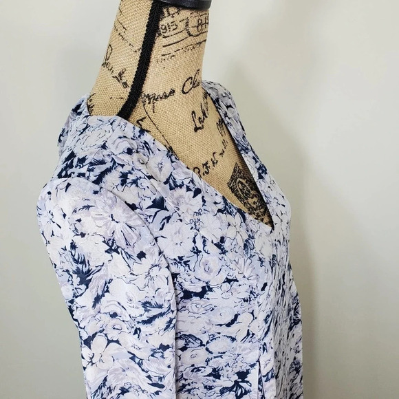 BCBGENERATION Women's Regular Pleated Tie Back Shift Dress Floral Size XS - Picture 13 of 15